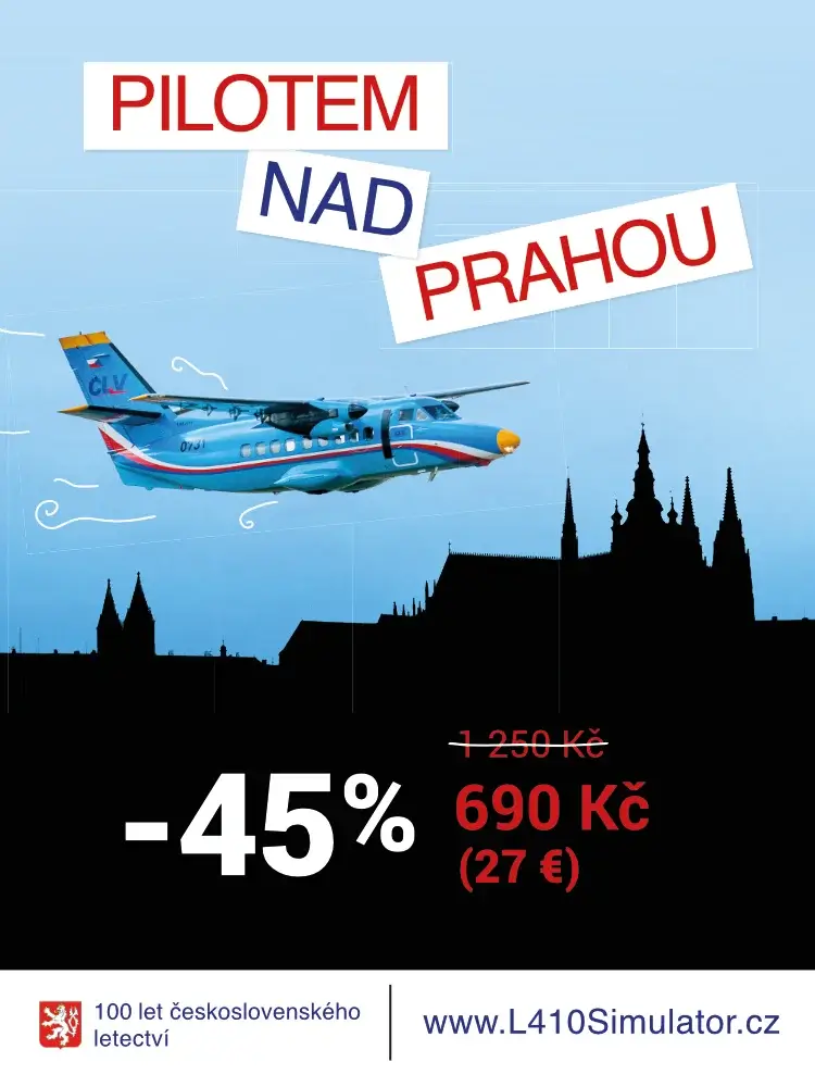 pilotem nad prahou tisk